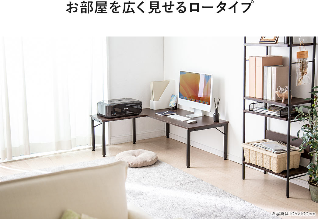 お部屋を広く見せるロータイプ