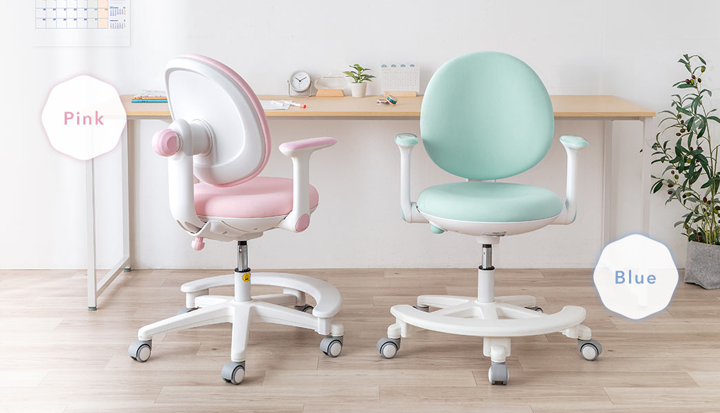 カラーバリエーションはピンクとブルーの2色展開。