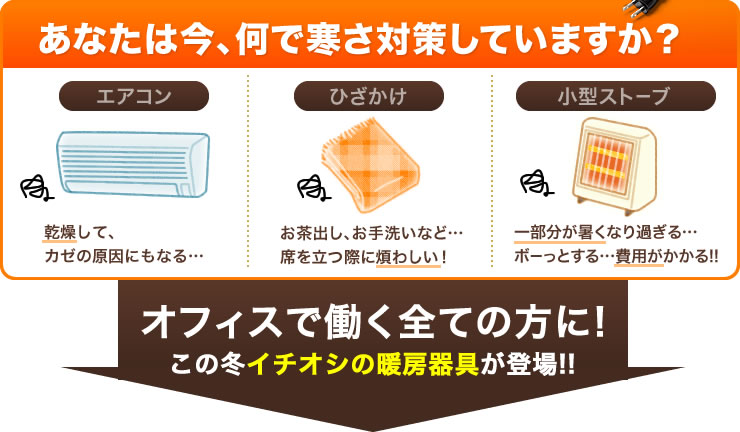 あなたは今、何で寒さ対策していますか