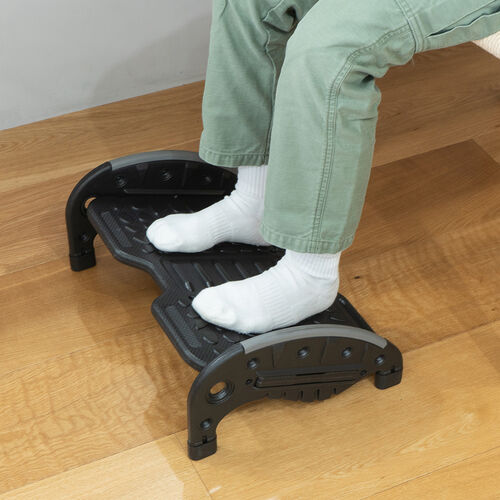 両面使えるフットレスト デスク用 足置き台