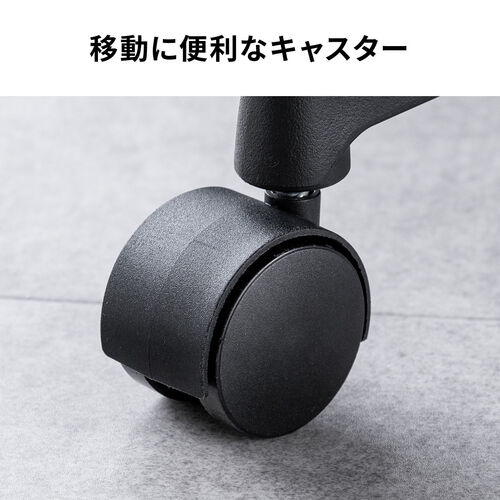 独立型ランバーサポートつき ワークチェア オットマン 跳ね上げ式アームレスト付き ロッキング機構 グレー