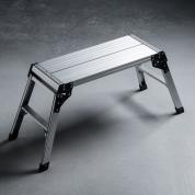 アルミ製足場台 天板サイズ 76cm×30cm 高さ50cm 折りたたみ式 2段 耐荷重150kg