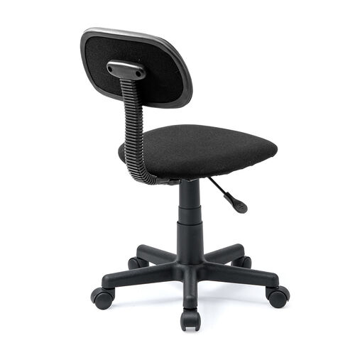 オフィスチェア ガス圧昇降 布張り キャスター付き ブラック