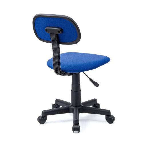 オフィスチェア ガス圧昇降 布張り キャスター付き ブルー