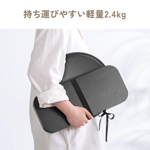 折りたたみ式 アコーディオンスツール ハニカム構造 紙製 ブラック