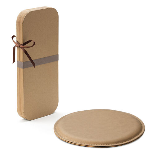 折りたたみ式 アコーディオンスツール ハニカム構造 紙製 ブラウン