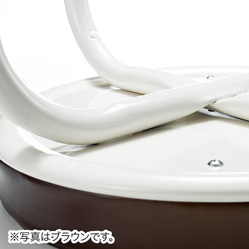 スツール 丸椅子 クッション 軽量 コンパクト スタッキング パイプ 背もたれなし ホワイト おしゃれ
