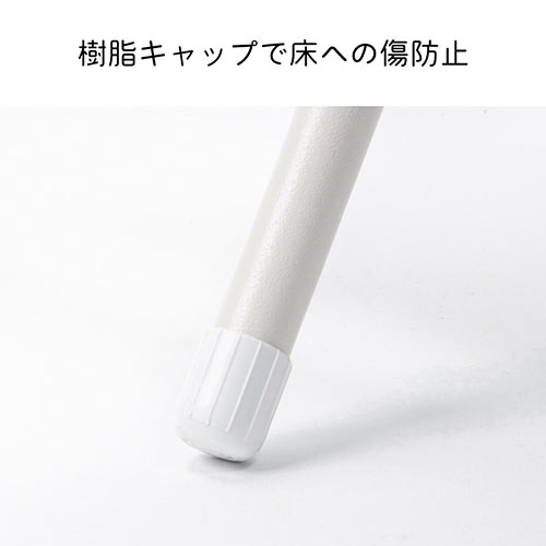 キッチンチェア 折りたたみイス 軽量 メッシュ生地 背もたれつき ブラック