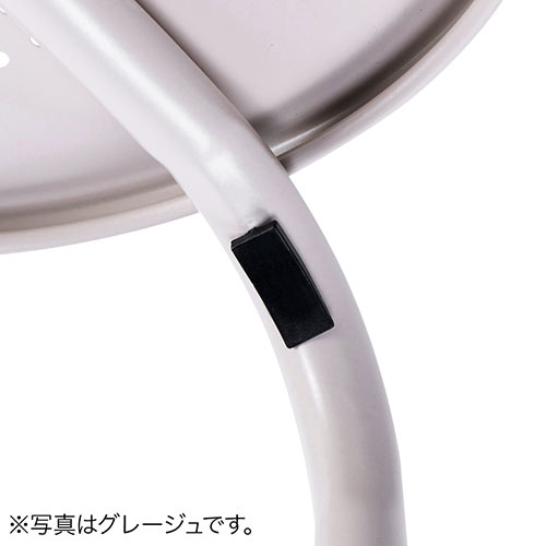 スチールスツール 高さ44cm おしゃれ 丸椅子 ベージュ