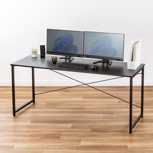 ワークデスク3 幅160cm 奥行60cm ブラック