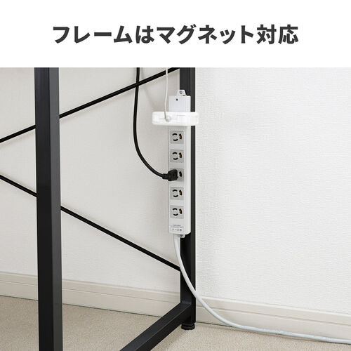 ワークデスク3 幅180cm 奥行60cm ブラック