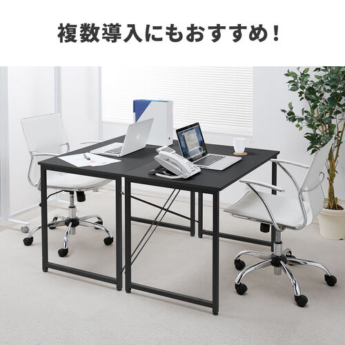 ワークデスク3 幅180cm 奥行60cm ブラック