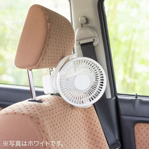 USB扇風機 USB充電式 クリップ固定 マグネット固定 3WAY ブラック