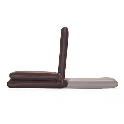 【アウトレット】折りたたみ座椅子 マイクロファイバー素材 14段階リクライニング 持ち手付き ブラウン