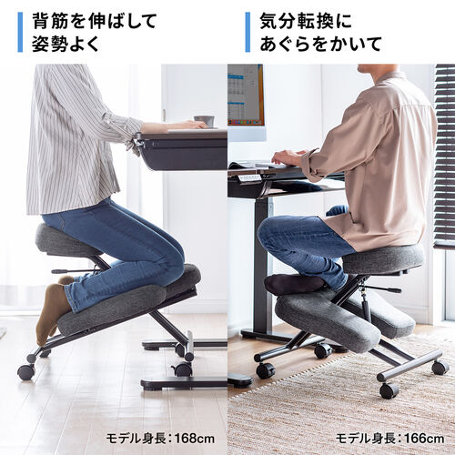 バランスチェア あぐらチェア プロポーションチェア 高さ 角度調整 キャスター付き クッション付 エルゴノミクス 腰痛 大人 猫背対策