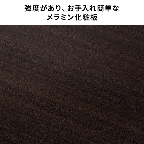 キャスター付きサブデスク(パソコンデスク・作業台・拡張デスク・幅90cm・奥行35cm・高さ64cm/70cm・ブラウン・リモートワーク・在宅勤務)