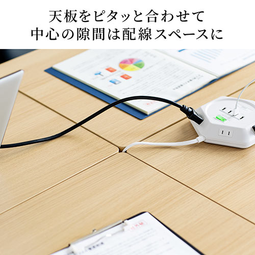 折りたたみテーブル 学習塾机 テレワーク向け 幅75cm 奥行45cm キャスター付き 中棚付き 木目調