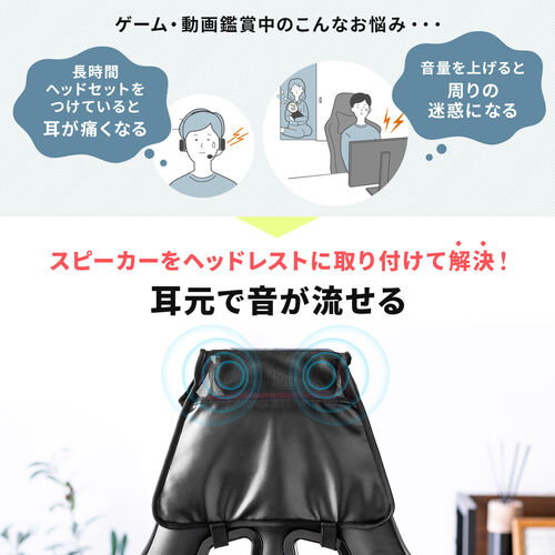 【在庫限り】ゲーミングチェア用スピーカーケース チェア スピーカー 後付け ゲーミングチェア スピーカー取り付け 後付けポーチ
