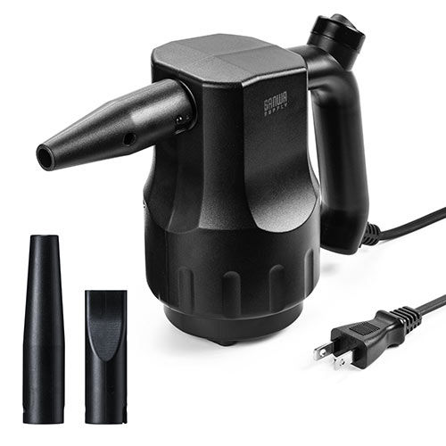 【在庫限り】電動エアダスター 強力 AC電源 ケーブル長3m ブロワー ガス不使用 ノズル3種類付き