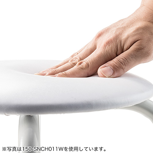低作業椅子 耐荷重100kg ブラック 