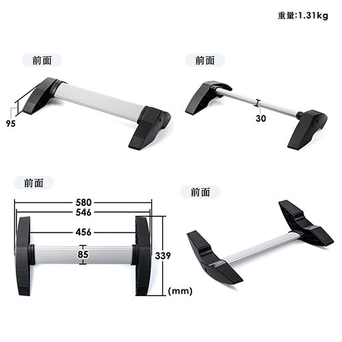 竹踏み風 フットレスト 角度調整可 デスク下 足置き台 耐荷重80kg