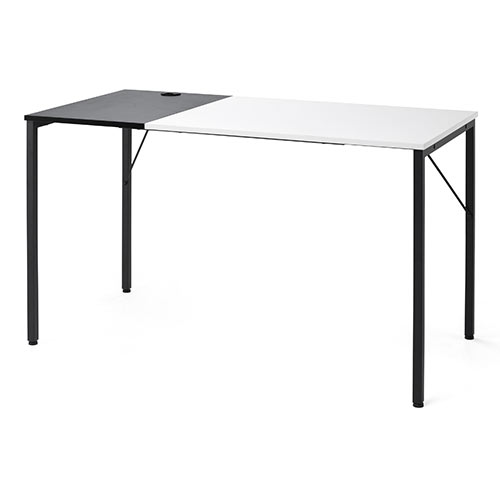 【アウトレット】2トーン ワークデスク 幅120cm 奥行60cm ホワイト×ブラック