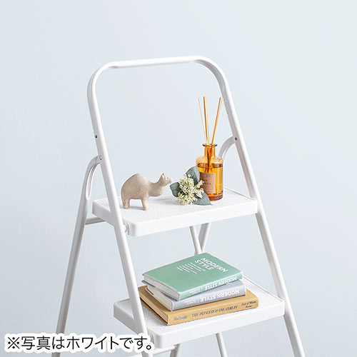 踏み台 折りたたみ式 3段 ステップ台 グレー