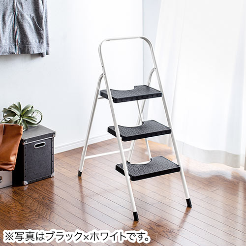 踏み台 折りたたみ式 3段 ステップ台 グレー