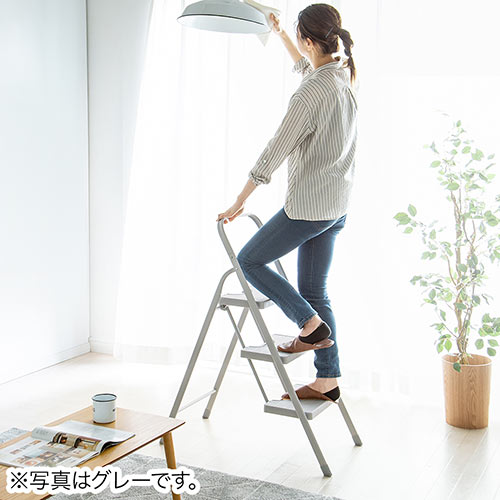 踏み台 折りたたみ式 3段 ステップ台 ブラック