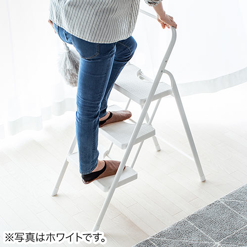 踏み台 折りたたみ式 3段 ステップ台 ブラック