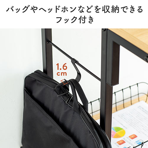 【在庫限り】パソコンラック パソコンデスク 高さ可変 3WAY 書斎デスク プリンタラック 幅900 ライトブラウン
