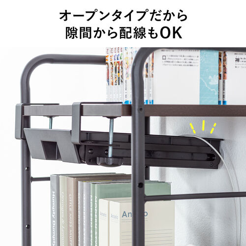 クランプ式引き出し トレー 後付け デスク設置 デスク下 小物収納 スライド 引き出し内寸幅17.8cm 奥行き25cm