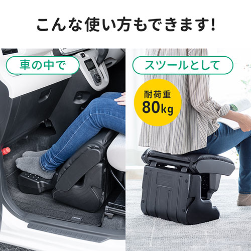 フットレスト オットマン デスク下 高さ調節 足置き台 3WAY オフィス