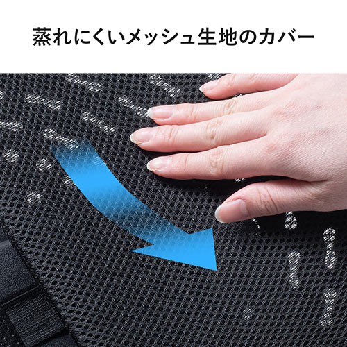 ランバーサポート 左右2分割型 ゴムベルト固定