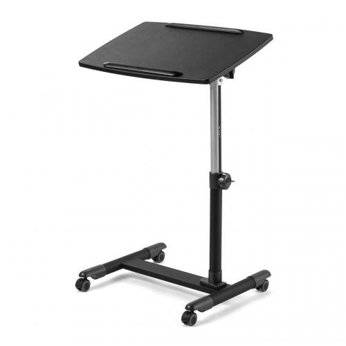 【12/26 16時まで特価】【在庫限り】サイドテーブル 高さ 角度調整機能 キャスターつき ブラック