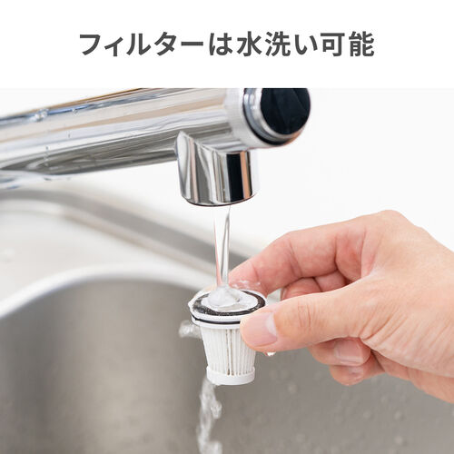 コードレス ハンディクリーナー コンパクト 14000Pa 強力吸引 軽量 卓上掃除機 USB Type-C充電 HEPAフィルター付き ブラック