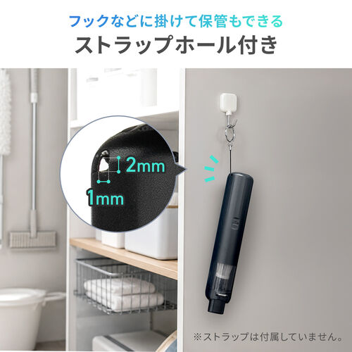 コードレス ハンディクリーナー コンパクト 14000Pa 強力吸引 軽量 卓上掃除機 USB Type-C充電 HEPAフィルター付き ブラック