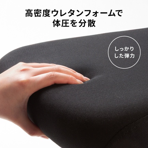 メッシュチェア ミドルバック 高密度ウレタンクッション ロッキング キャスター付き