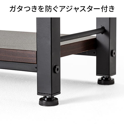 パソコンラック 棚付きデスク 幅100cm 奥行60cm