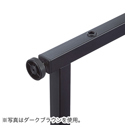 収納ラックつき ローデスク 幅120cm ホワイト