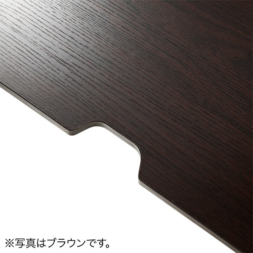 引き出し付きデスク 幅100cm 奥行60cm 高さ72cm ホワイト