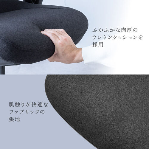ワークチェア シンクロロッキング 4Dアームレスト 座面スライド式 ウレタンクッション 背もたれ上下調整 上下可動ヘッドレスト ランバーサポート 大型ナイロンキャスター