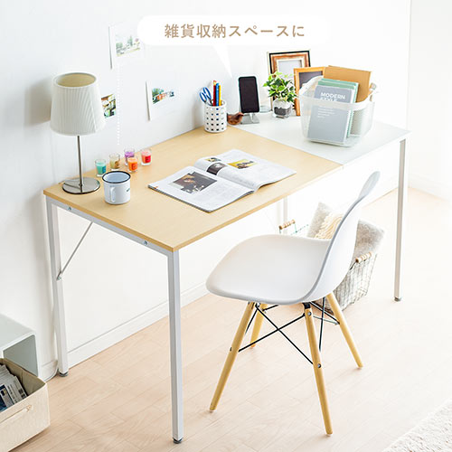【在庫限り】2トーン ワークデスク 幅120cm 奥行60cm ブラック×レッド