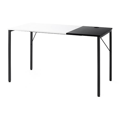 【在庫限り】2トーン ワークデスク 幅120cm 奥行60cm ホワイト×ブラック