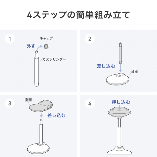ハイスツール 立ち座り椅子 レジ向け ビニールレザー モールドウレタン