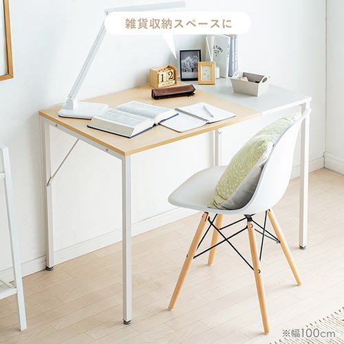 ゲーミングデスク ワークデスク テレワーク ブラック×レッド ケーブル通し付き モニターアーム取付対応 幅100cm 奥行60cm