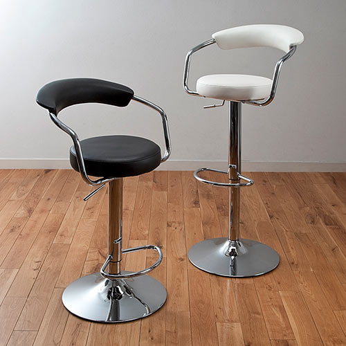 【アウトレット】カウンターチェア バーチェア ブラック 【組立サービス対象品】