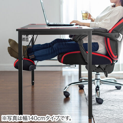 【在庫限り】シンプルワークデスク ミーティングテーブル ゲーミングデスク 2色天板 モニタアーム対応 ケーブルトレー付き 組立簡単 横幅160cm 奥行60cm