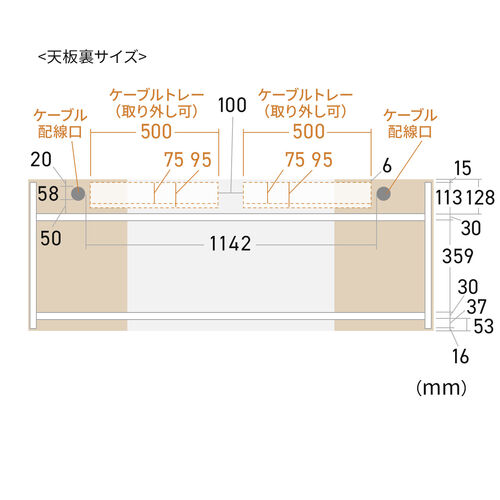 【在庫限り】シンプルワークデスク ミーティングテーブル 2色天板 モニタアーム対応 ケーブルトレー付き 組立簡単 横幅160cm 奥行60cm