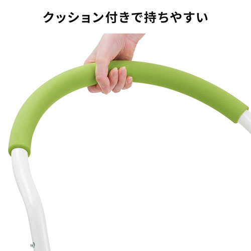 踏み台 3段タイプ 折りたたみ式 クッション付 オレンジ